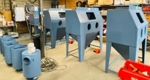 cabines de sablage à dépression