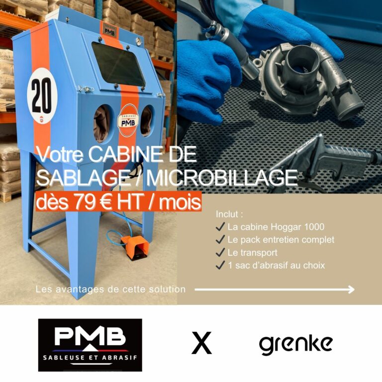 Une nouvelle façon d’acquérir votre cabine de sablage : découvrez le Leasing Pro !