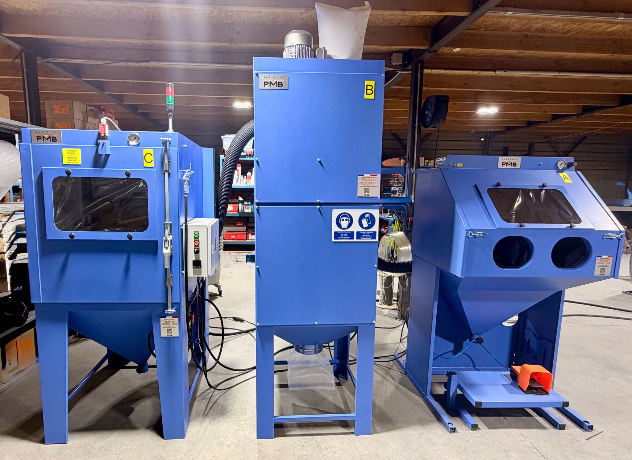 cabines de sablage sur-mesure